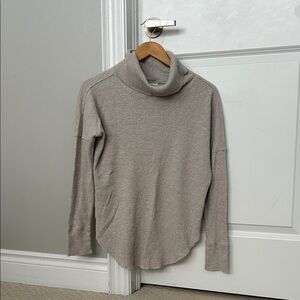 TBA waffle mock neck sweater